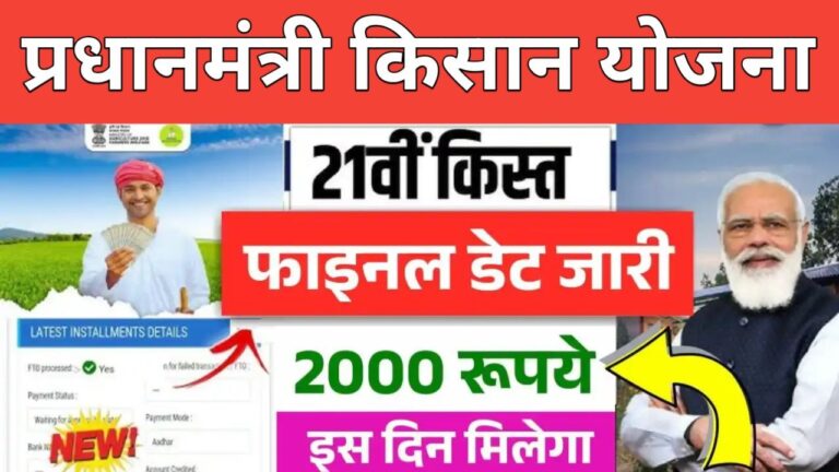 PM Kisan Yojana 21th Installment